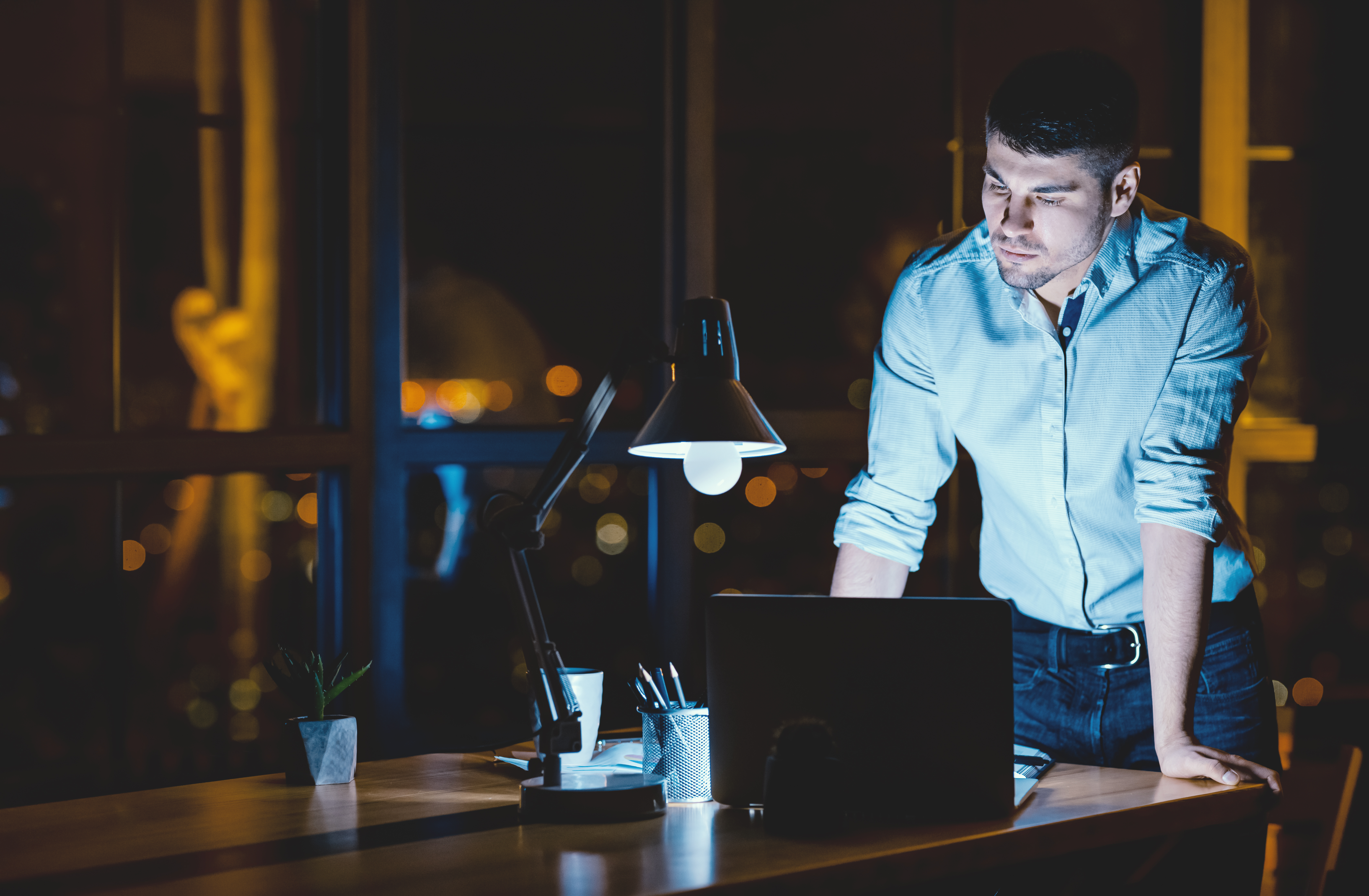 SaaS Founder Working