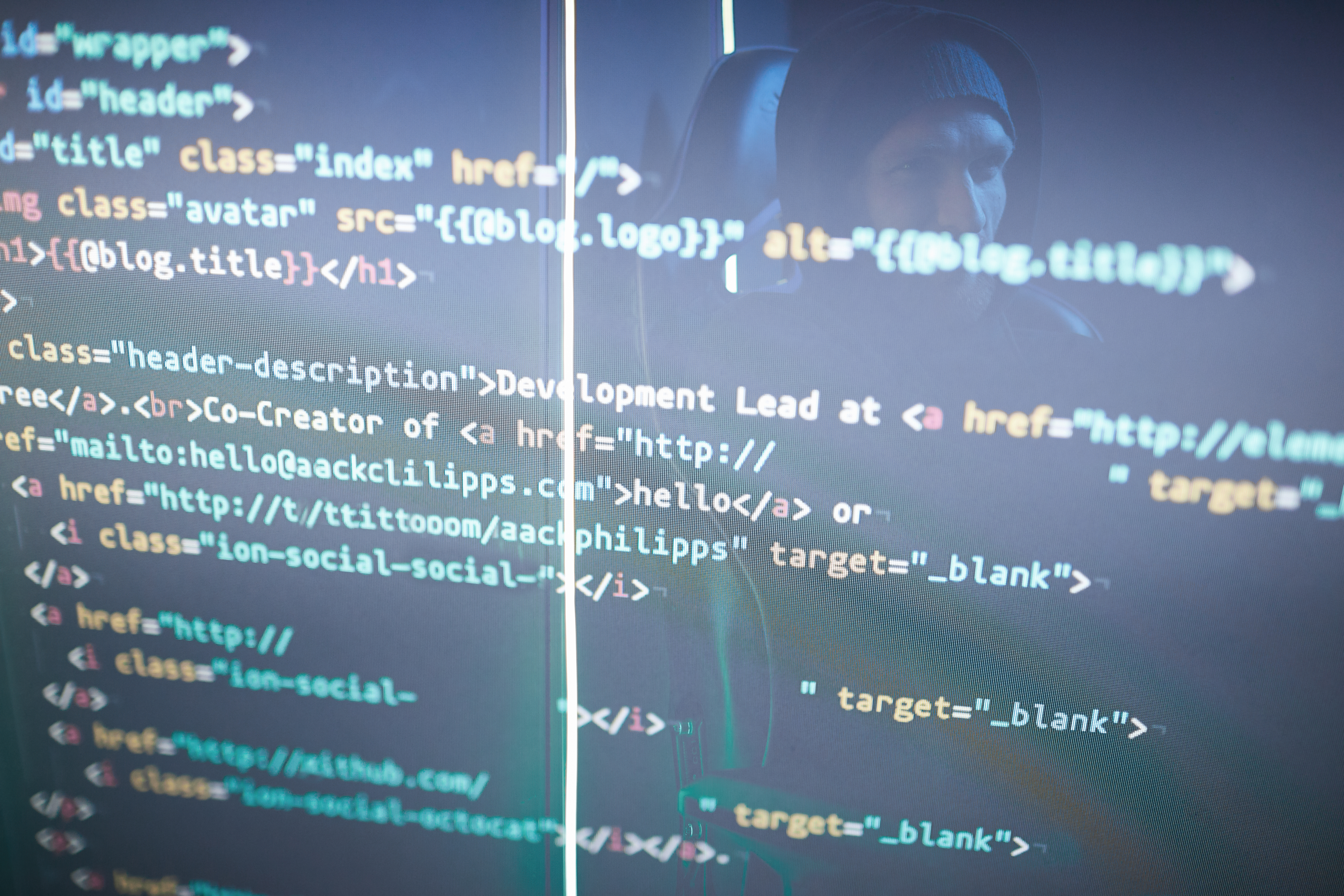SaaS developer coding