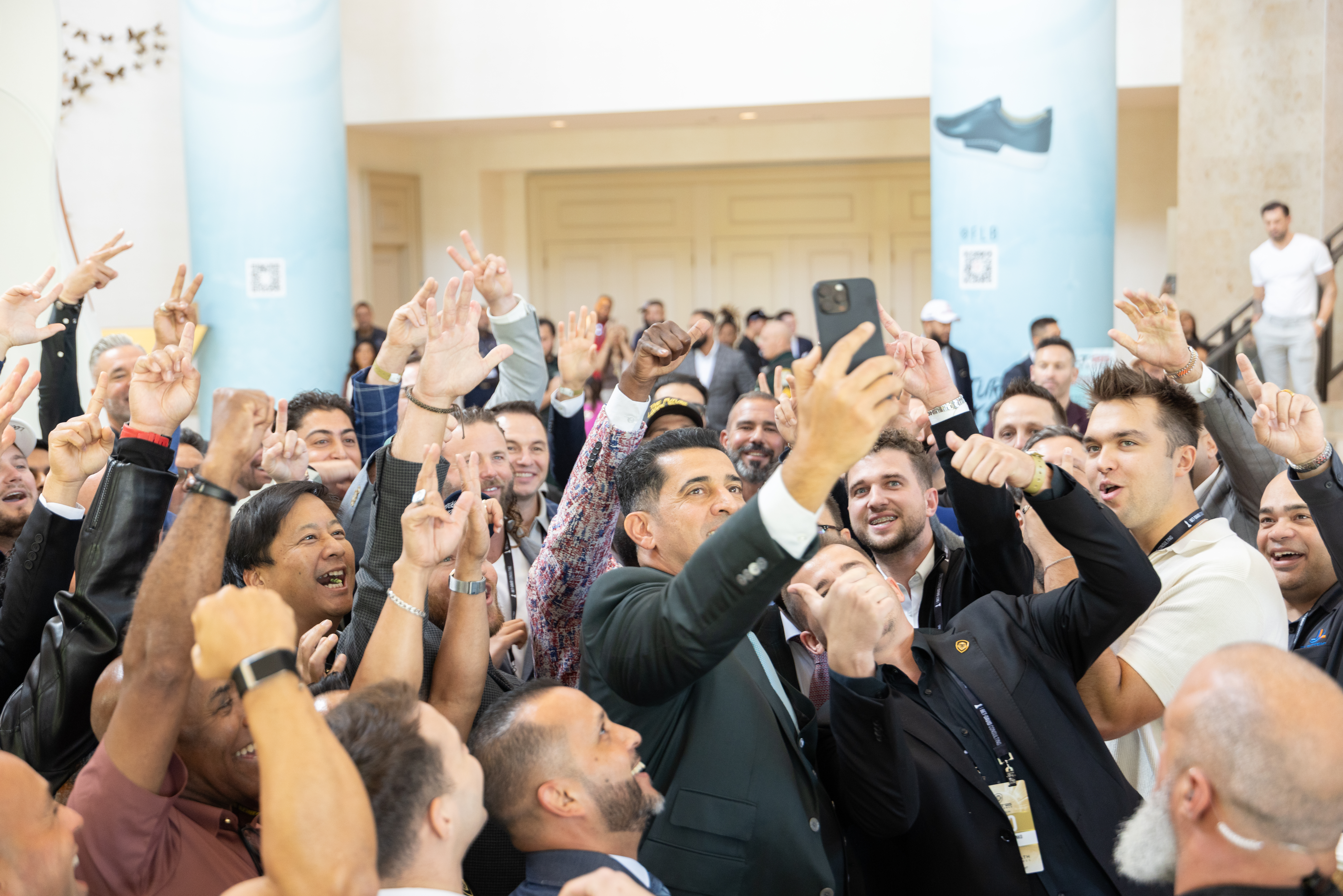 Vault 2024 Conference attendees celebrating together during the event